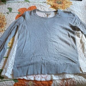 Loft gray long sleeve shirt size M